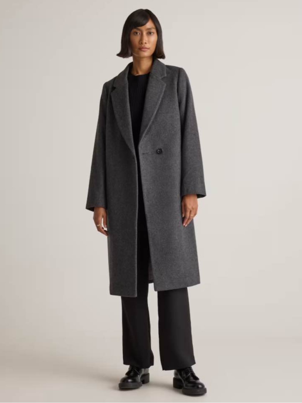 Quince Single Breasted Coat NWT